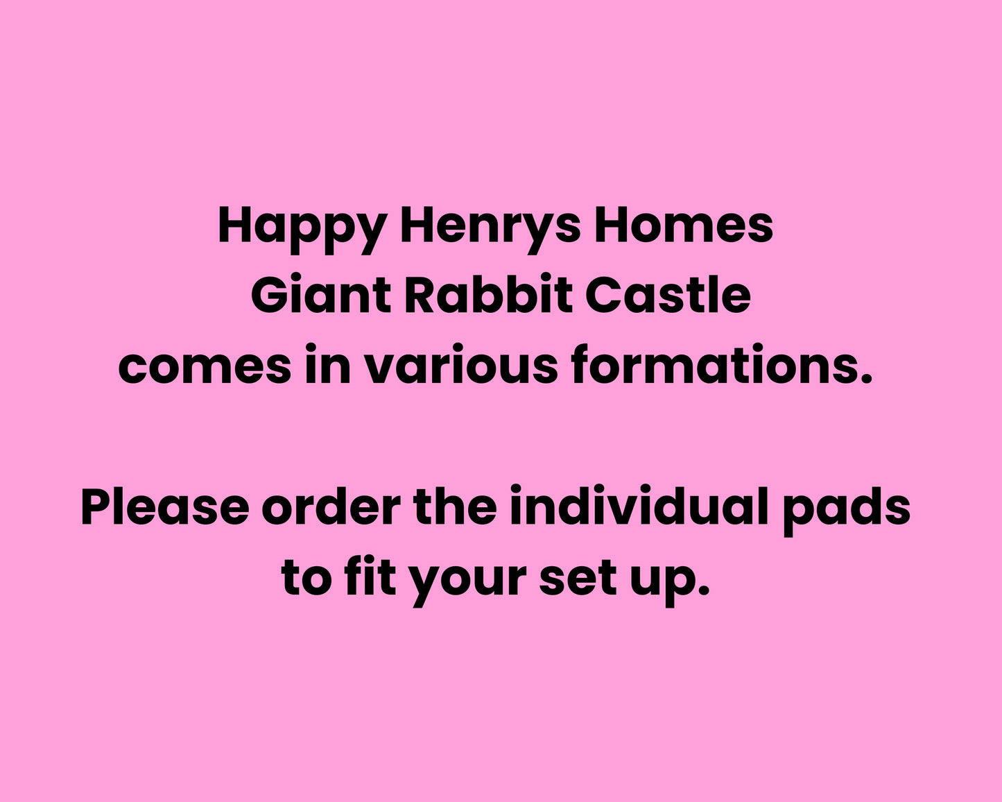 Rabbit Castle Pads - Giant Castle