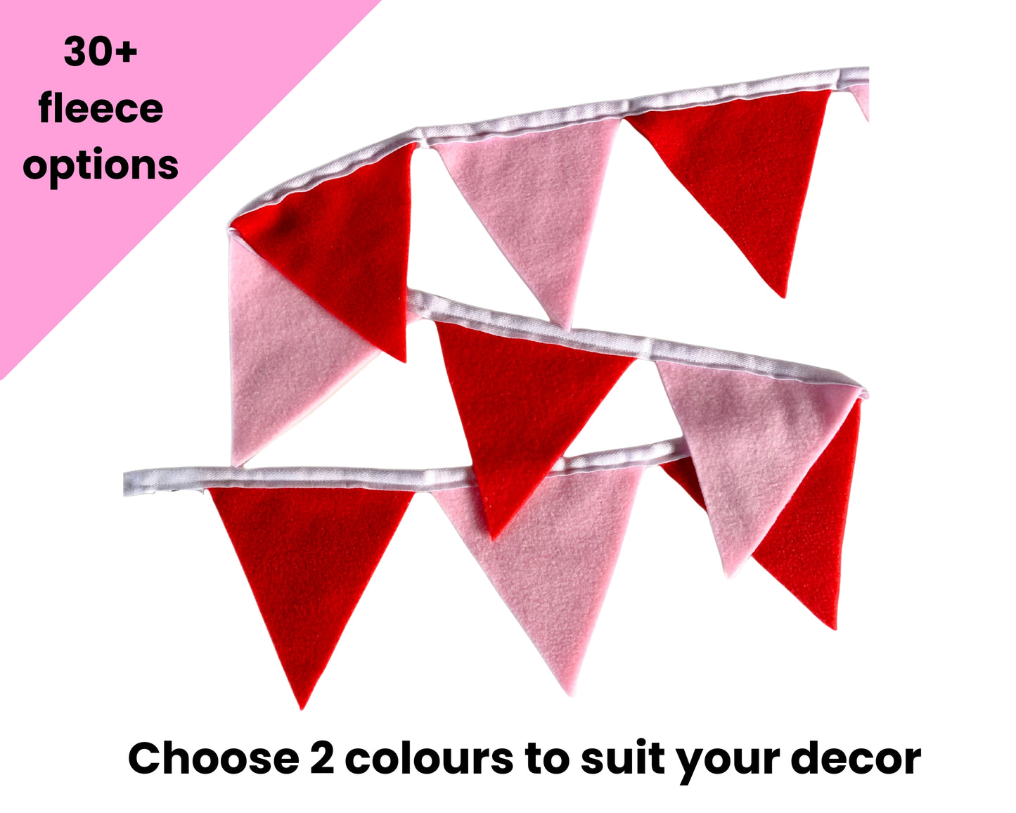 Fleece Bunting - Custom Colours