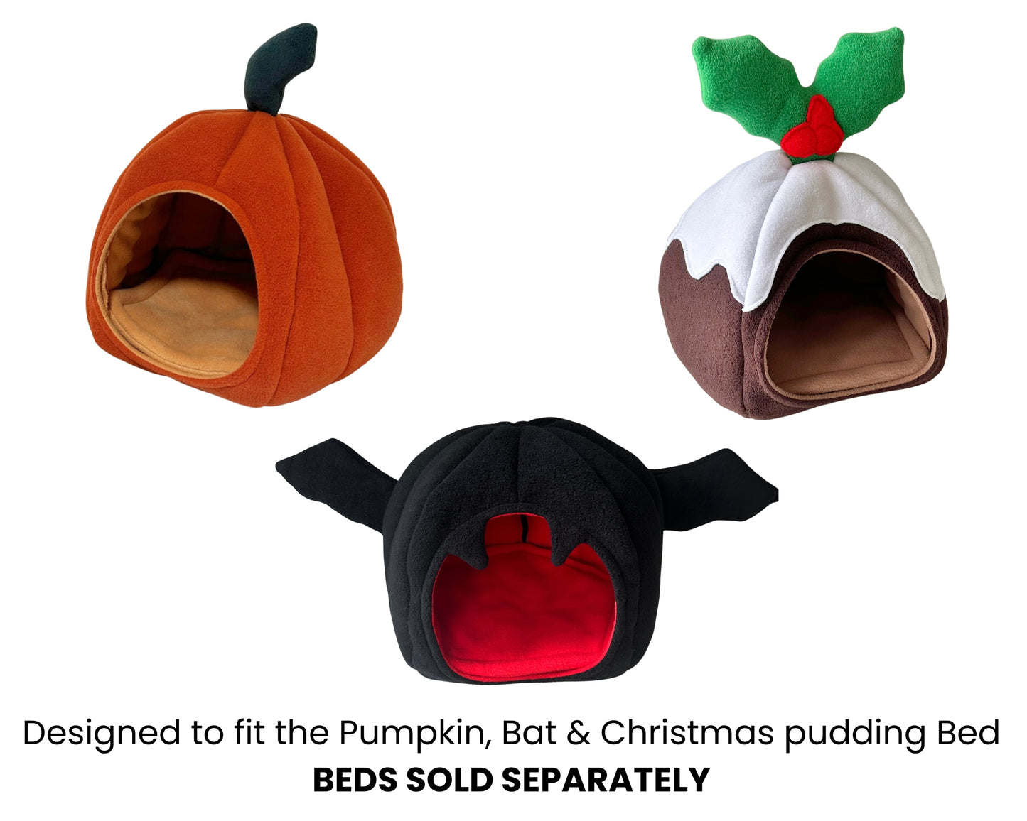 Pee Pads for Pumpkin, Bat & Pudding Bed (pack of 2)