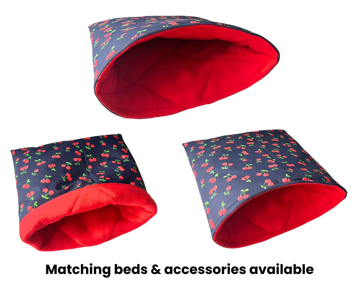 Cherry Quilted Snuggle Sack